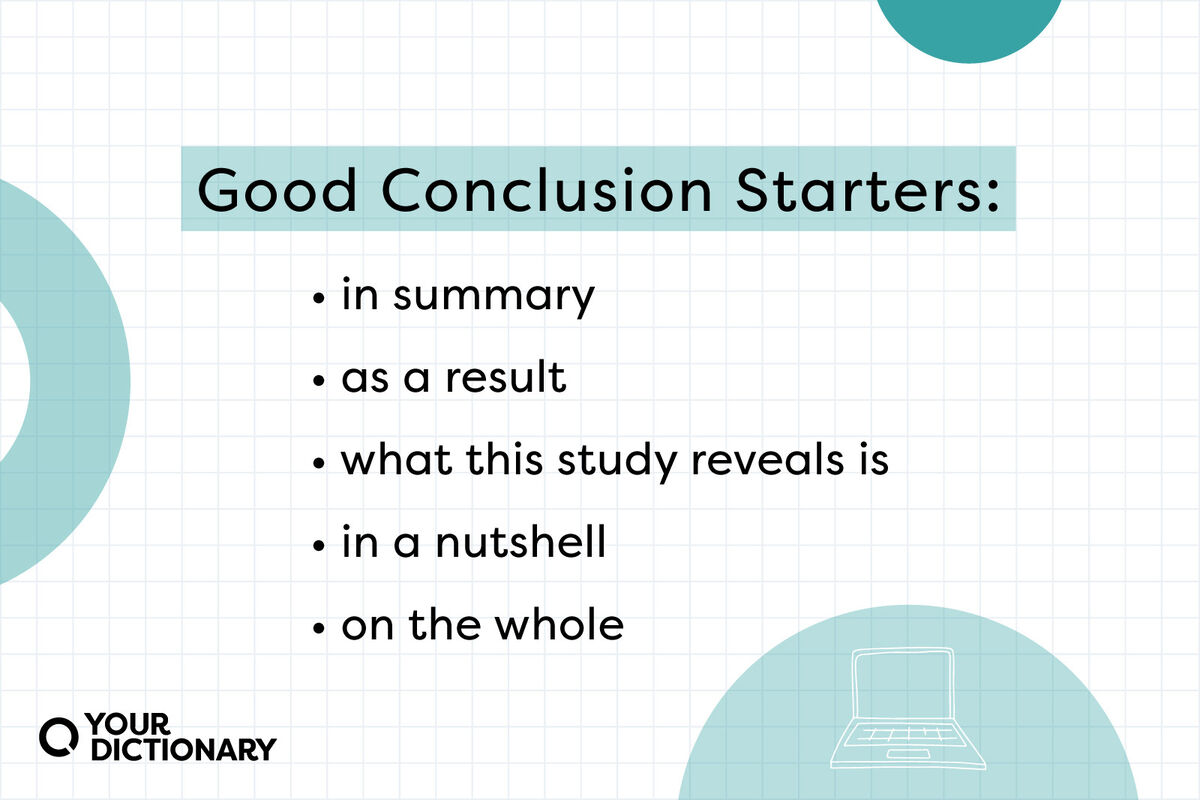 sentence starters for a conclusion in an essay